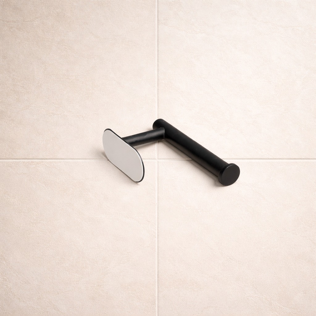 Porta papel Laven en negro matte