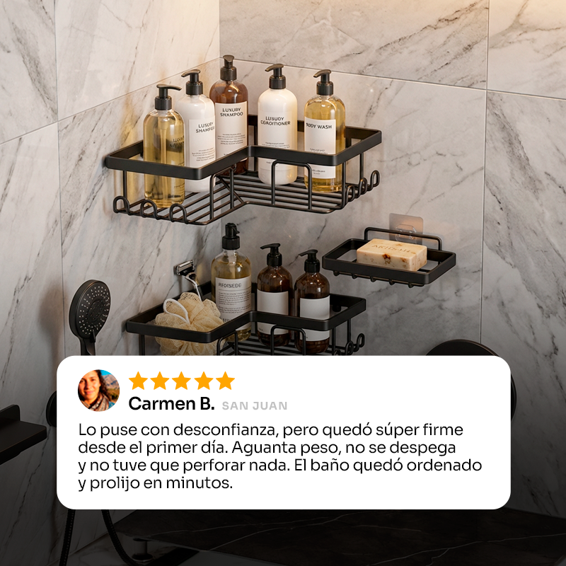 LAVEN Corner edition – Triple Estante Adhesivo