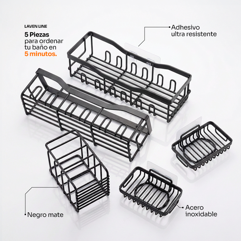 LAVEN Line Edition – Estantes Rectos 5 piezas