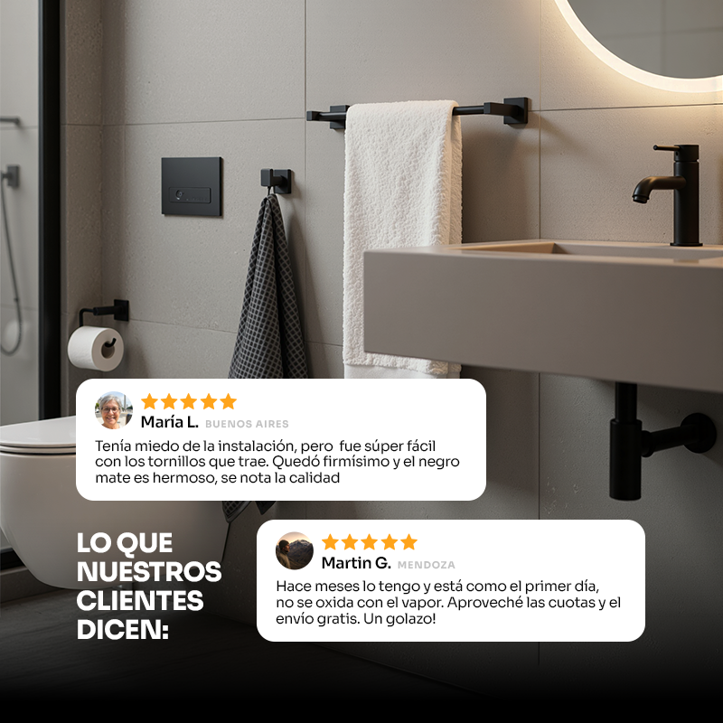 LAVEN Solid Edition black – Kit Amurado 4 Piezas